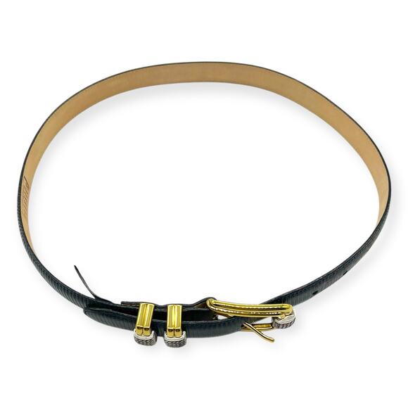 Brighton Womens Belt Brighton Classics Brown Two Tone Silver Western Cowgirl - Picture 7 of 13